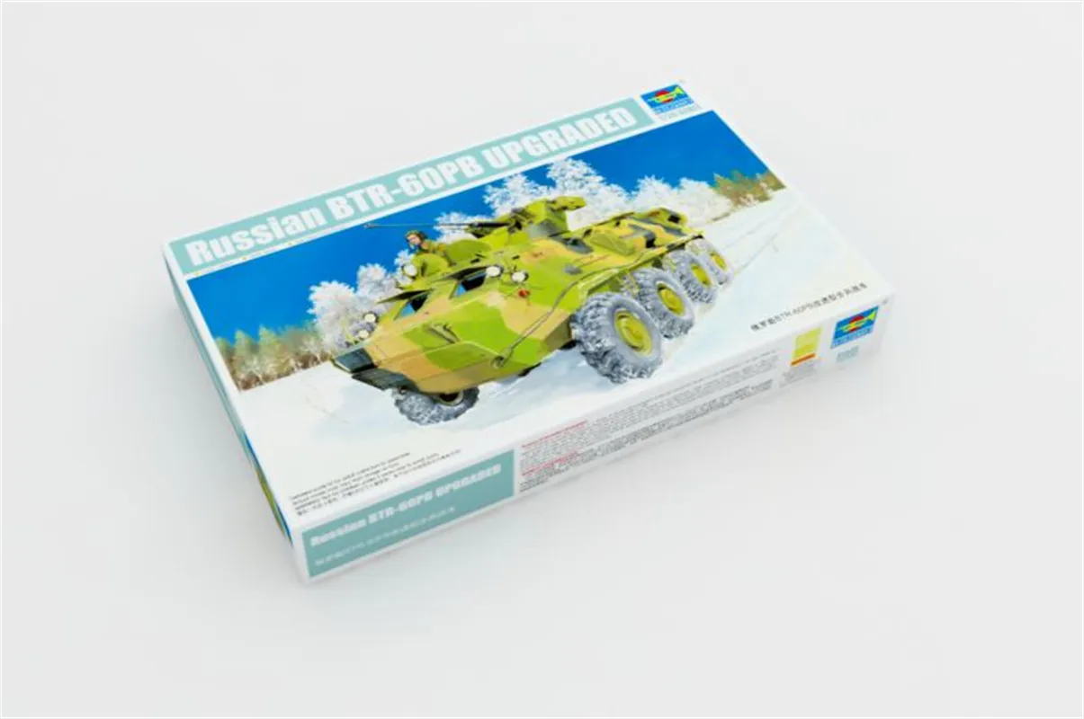 

Trumpeter масштаб 1/35, русская модель BTR-60PB, обновленная военная пластиковая сборка # 01545