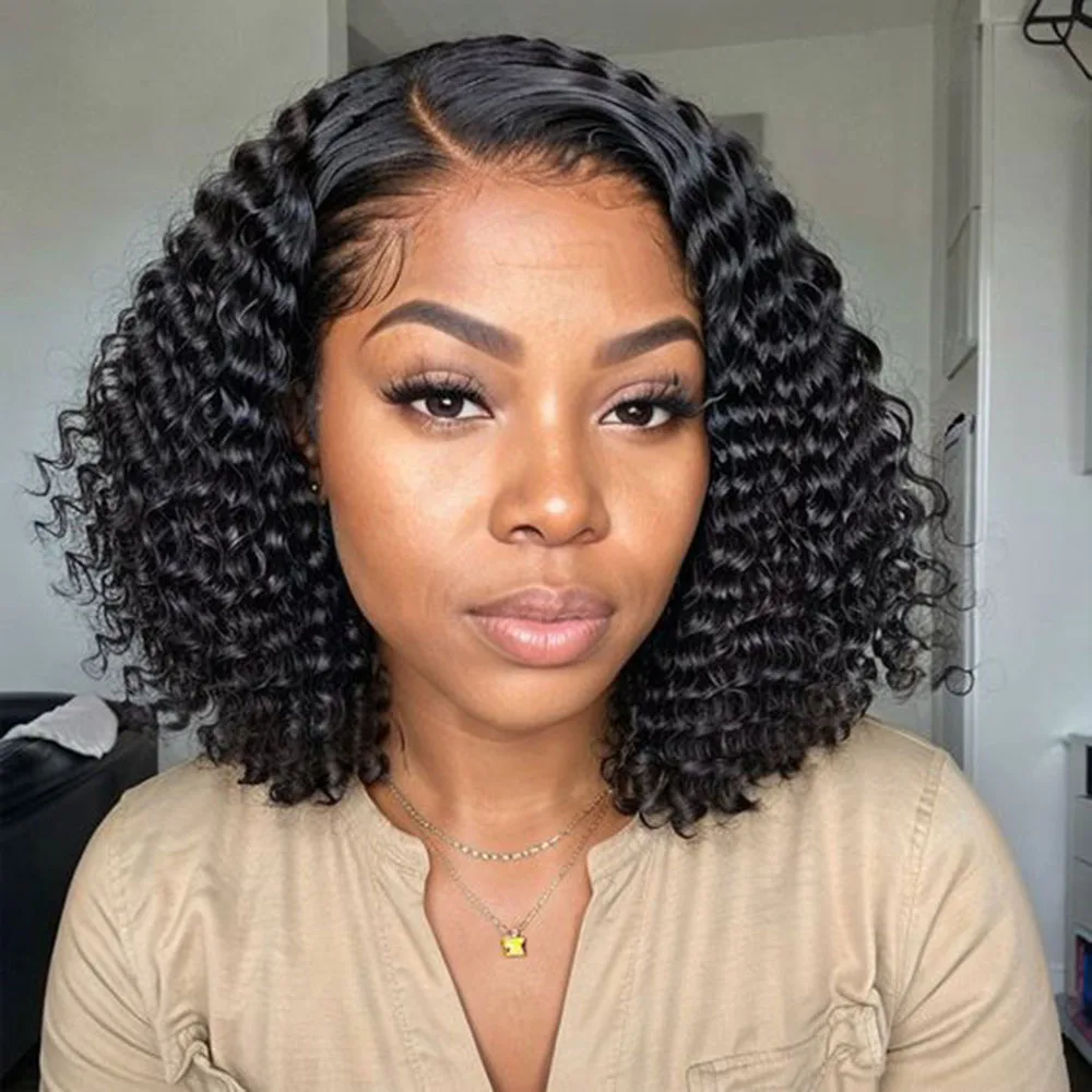 

Deep Wate13x4 Lace Front Wig Pre Plucked Transaprent Side Part Lace Frontal Wigs For Women Brazilian Water Wave Human Hair Wigs