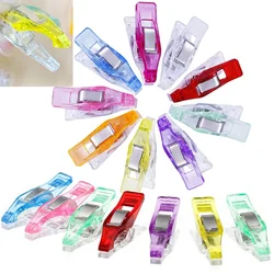 20/50pcs clip di plastica clip di rilegatura colorate multiuso cucito artigianale quilting clip morsetti artigianali strumenti di cucito fai da te accessori