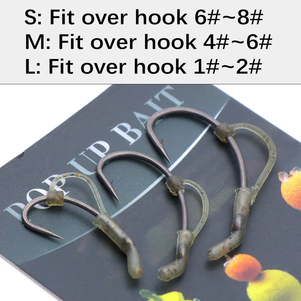 15 Stück Karpfenangelhaken-Linienausrichter D-Rig-Kickers für Method Feeder Fishing Hair Rig Zubehör Terminal Tackle – Detail 3