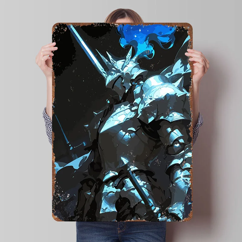 The Lord of The Fallen Druckposter, individuell gestaltete Retro-Wandkunst, Vintage-Metallschilder für Mancave, Bürodekoration, Gaming-Haus