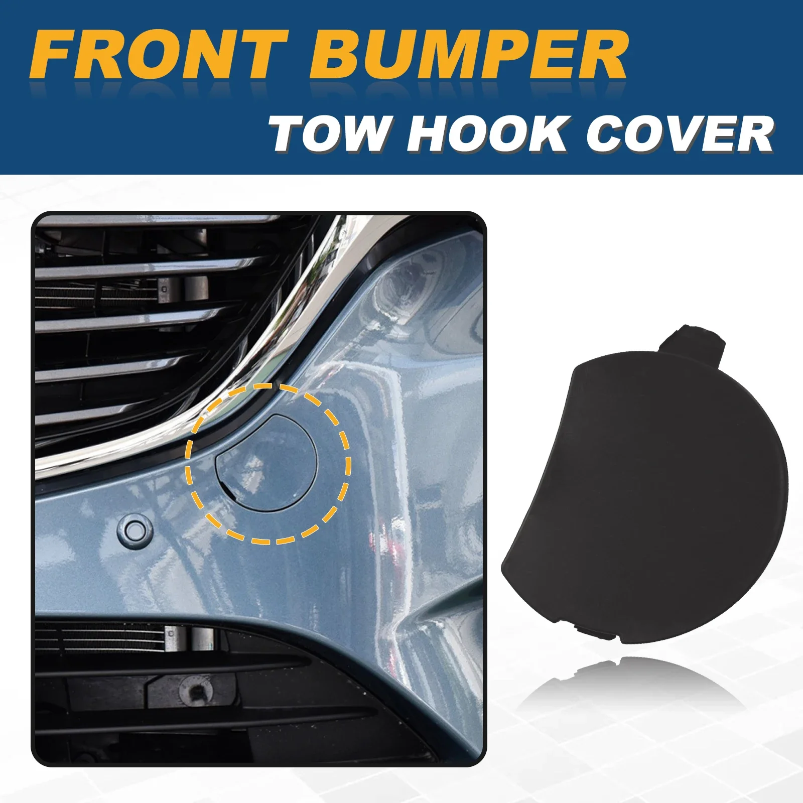 For Mazda 6 Atenza 2015 -2017 Left Front Bumper Tow Hook Cap Towing Eye Cover GW2F50A11 Car Accessories