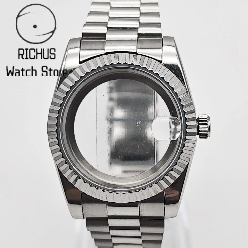 RICHUS NH35 36mm/39mm  Watch Case Sapphire Glass Suitable For NH35 NH36 ETA2824  Miyota8215 PT5000 Movement Watch Accessories