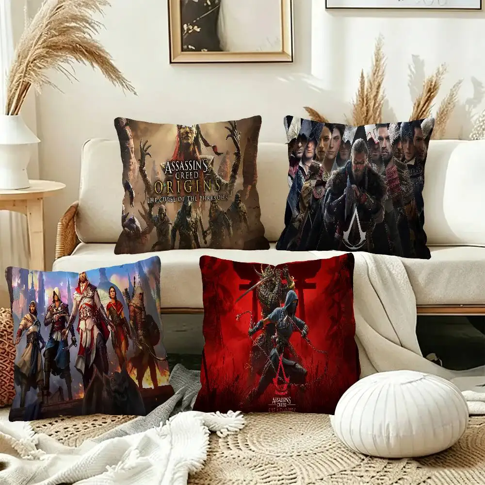 A-AssassinS C-Creed Gaming Cushion Cover Inches Farmhouse Decor Home Throw Pillow Covers for Couch Decorations
