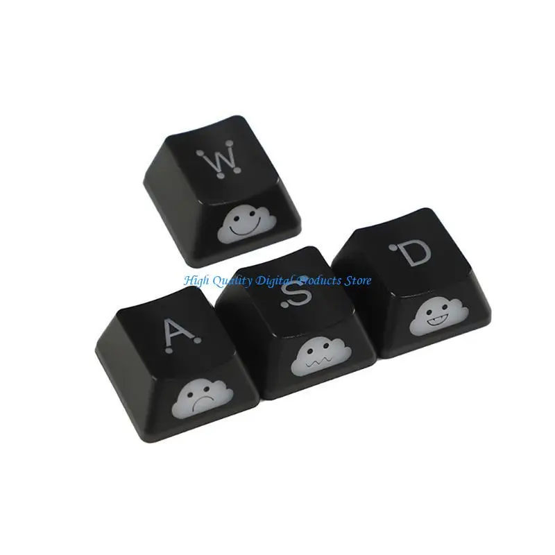 

U2JE Elegant Backlit Keycaps WASD/Direction Keycap High Sturdy Keycaps
