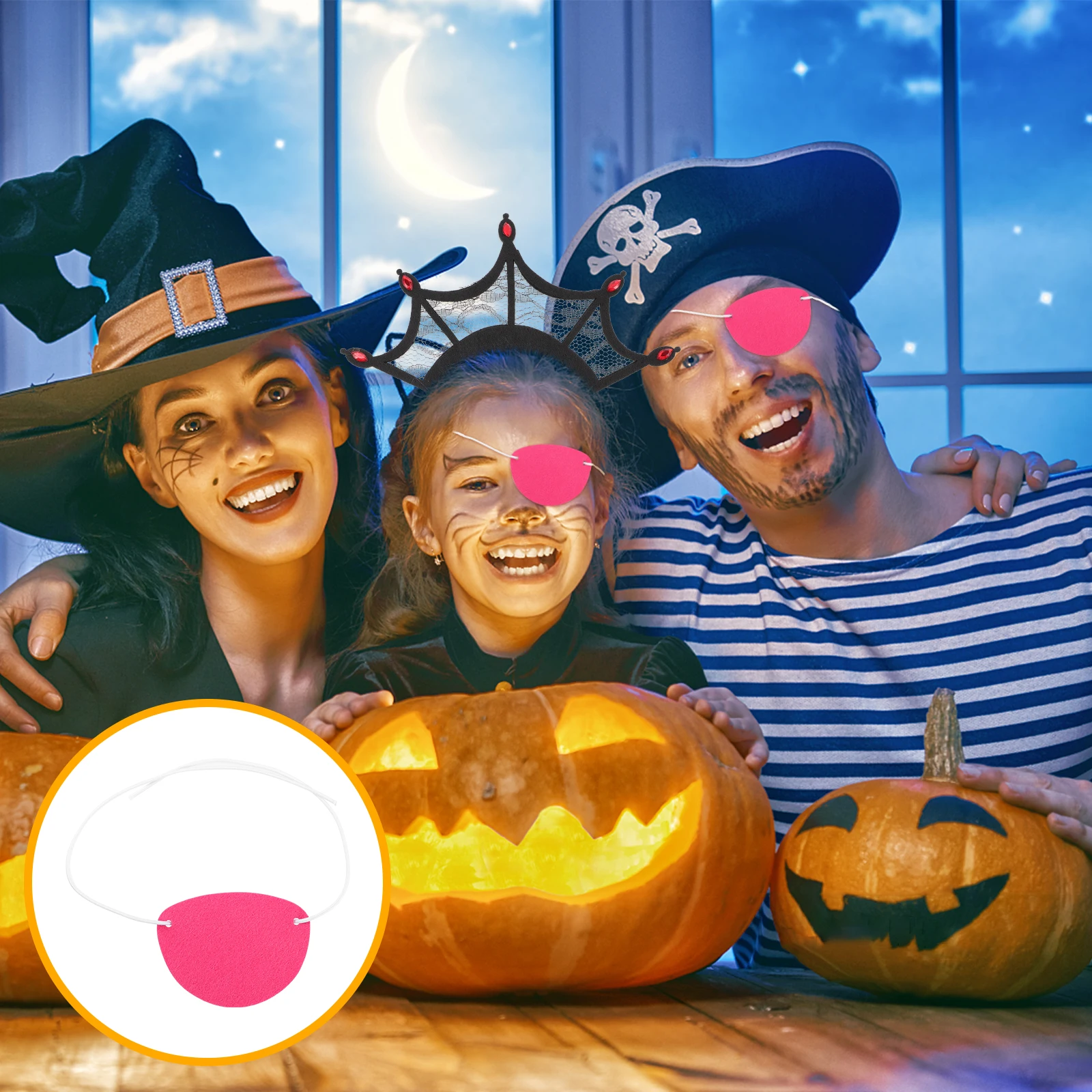 

Cosplay Eye Mask Pirate Sticker Decoration Eyepatch Prom Felt Child Ornaments for Kids