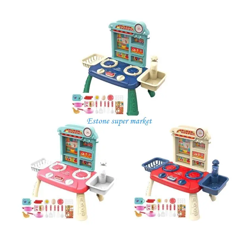 090B Thực tế nấu đồ chơi đồ chơi tương tác bếp đồ chơi đồ chơi giả vờ món quà cho trẻ