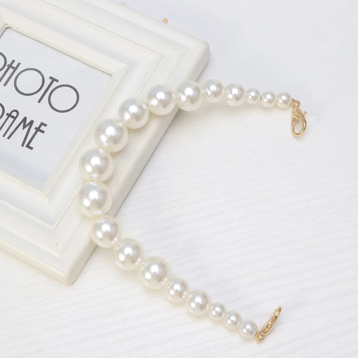 チェーンストラップ 30 センチメートルハンドバッグショルダーハンドル財布クラッチアクセサリー取り外し可能な交換用金属バックルバッグ