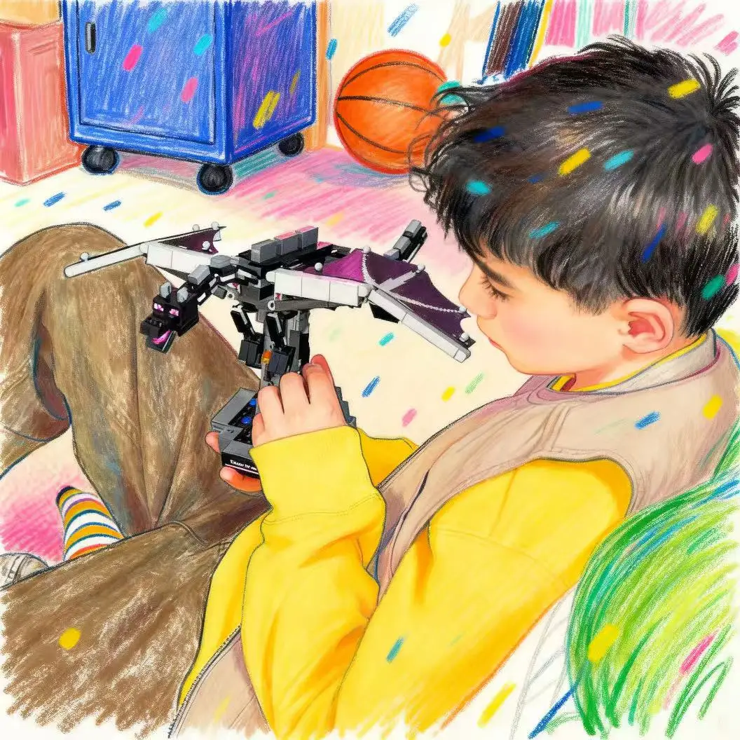 New 2026 Hot Sale In Stock: Ender Dragon puzzle toy, 710-piece building block set, a gift suitable for boys and girls