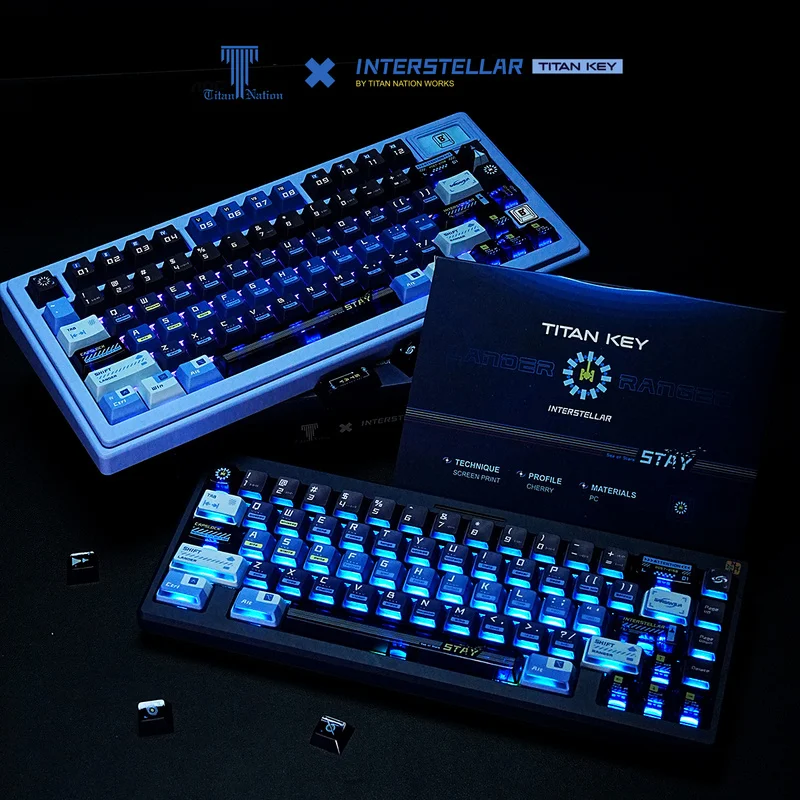 

2025 NEW Interstellar Themed PBT+PC Sublimation Keycaps for Mechanical Keyboard Custom PC Gaming Accessories Gift Collection