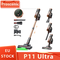 Proscenic P11 Ultra Cordless Vacuum Cleaner 40Kpa Suction 40Min Runtime Tangle-Free Brush 4-Layer Filtration Green Led Headlight
