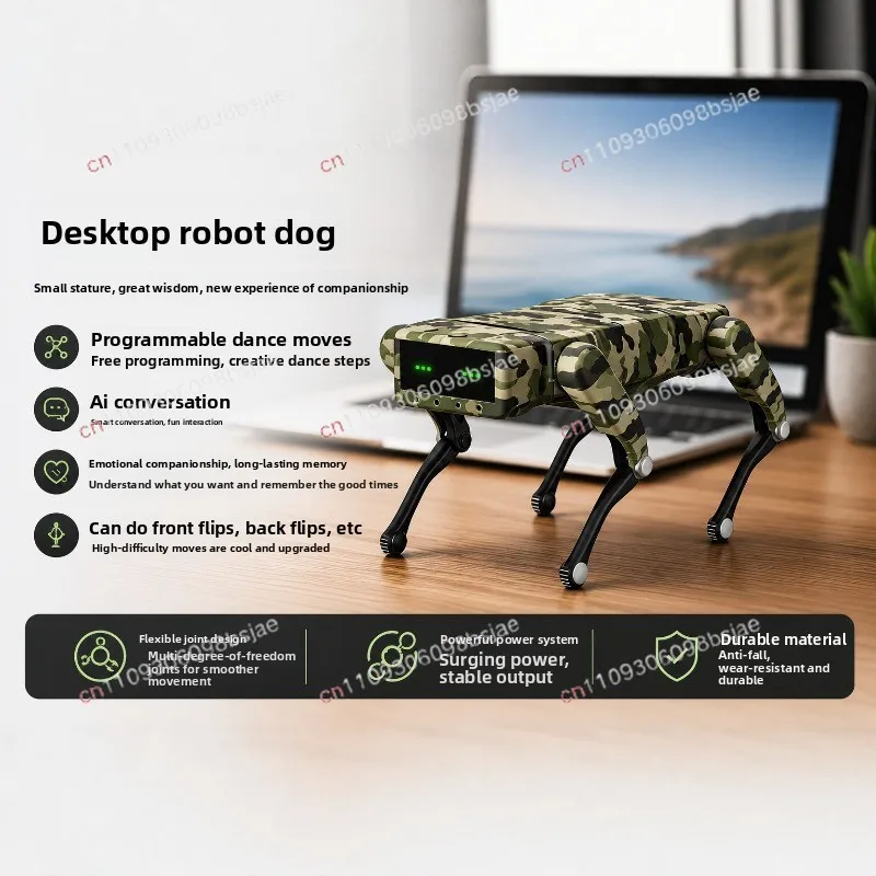 AI robot dog artificial intelligence desktop robot dog programmable dance movement voice accompany desktop toy