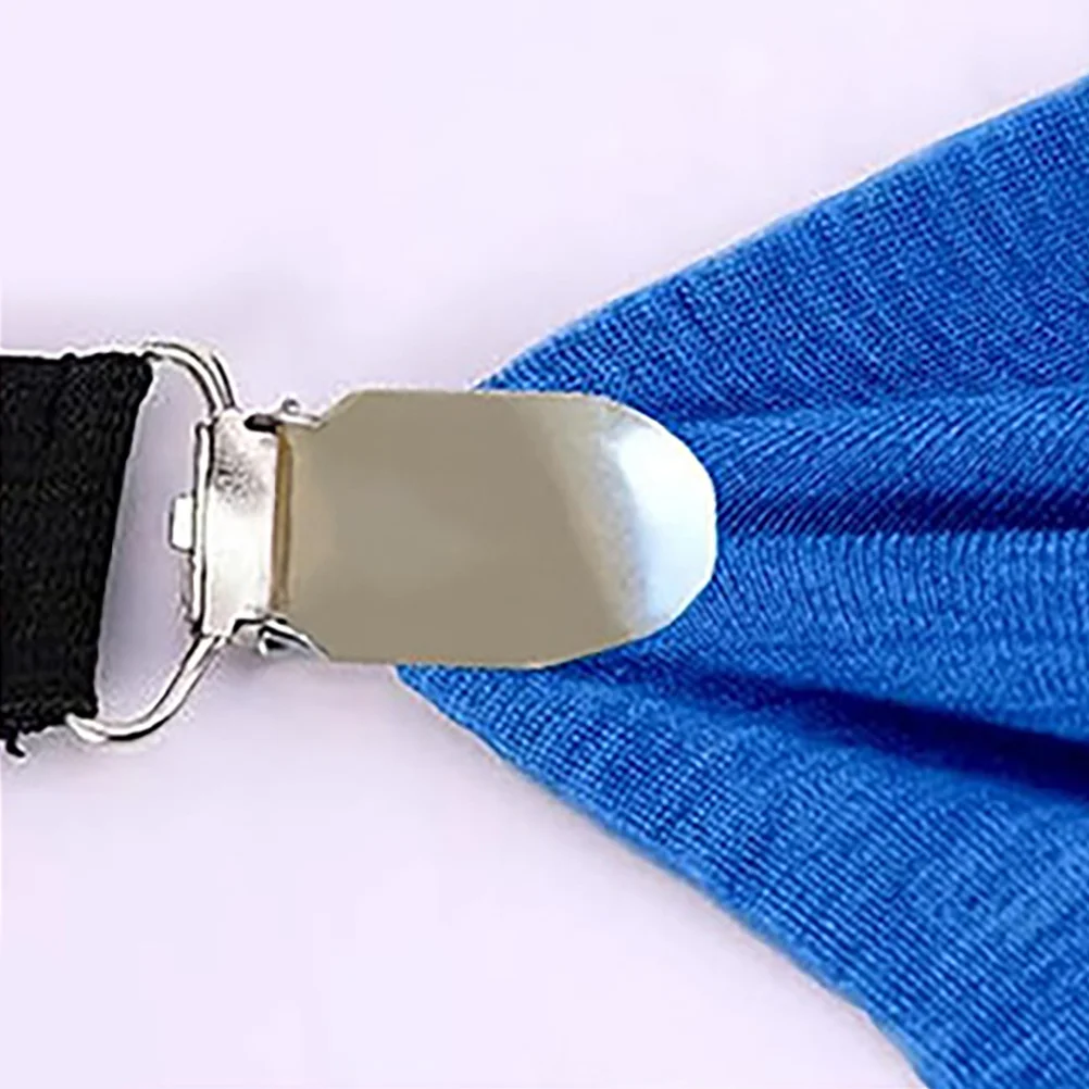 

6Pcs Adjustable Tablecloth Clips with Hidden Strap for Bed Sheets and Mattress Holders Table Cloth Holder Clips Hidden Strap