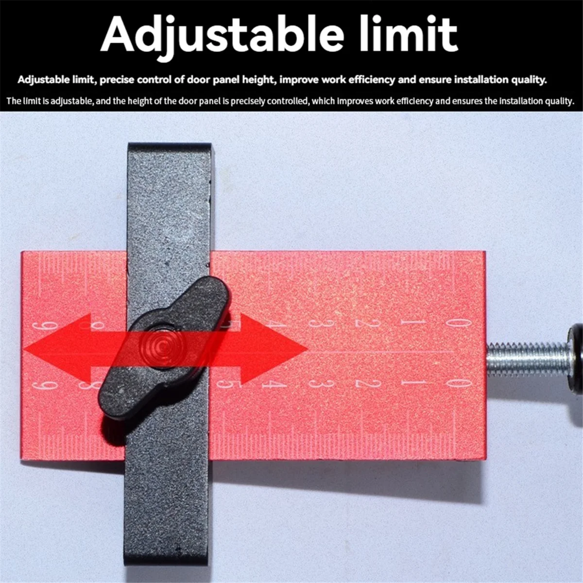 N18R Woodworking Cabinet Door Mounting Positioner Clamp Adjustable Cabinet Door Mounting Installation Auxiliary Tools