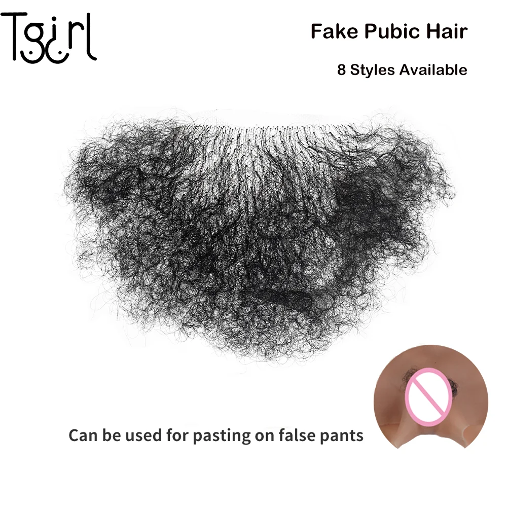 Tgirl Fake Pubic Hair for Silicone Sex Doll Private Use Pubic Wig Body Hair for Crossdress Accessories Private Use Silicon Doll