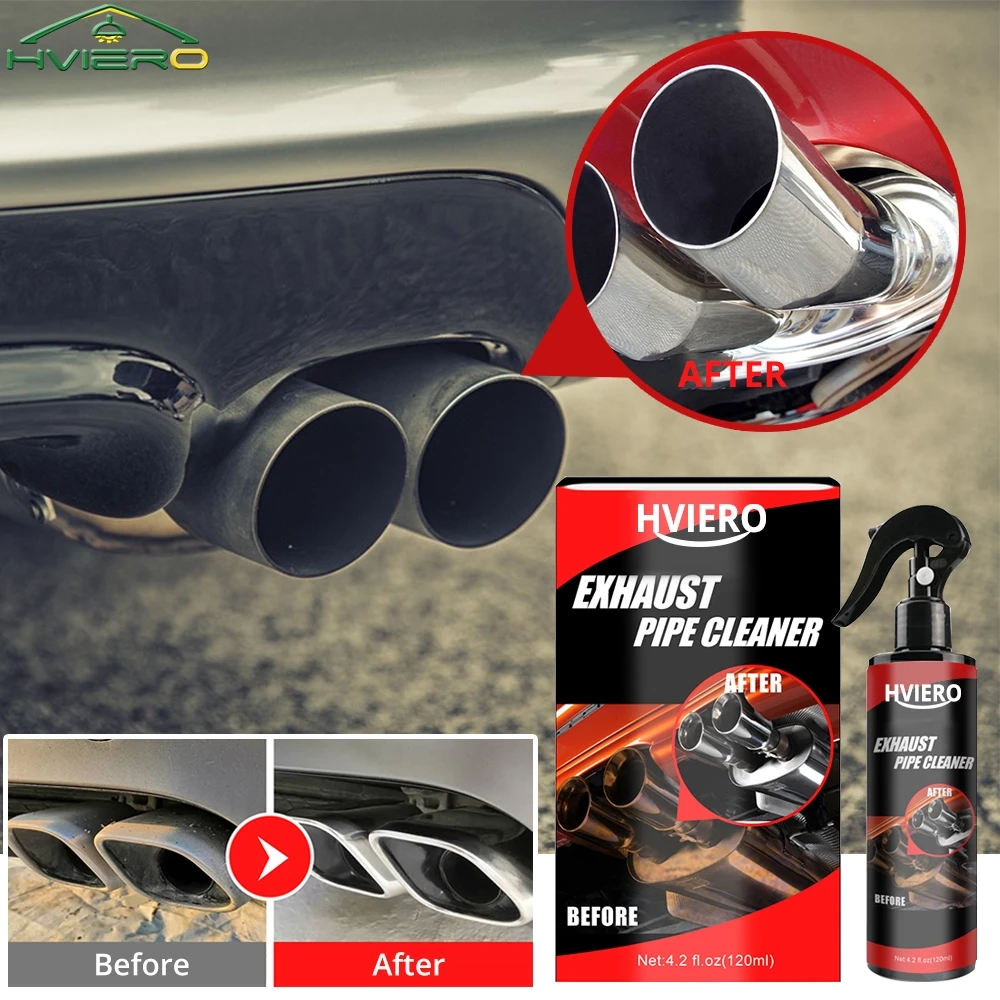 30ml 120ml Remover Rust Car Exhaust Pipe Anti-Rust Spray Metal Surface Cleaner Multi-Purpose Maintenance With Sponge Brush Clean