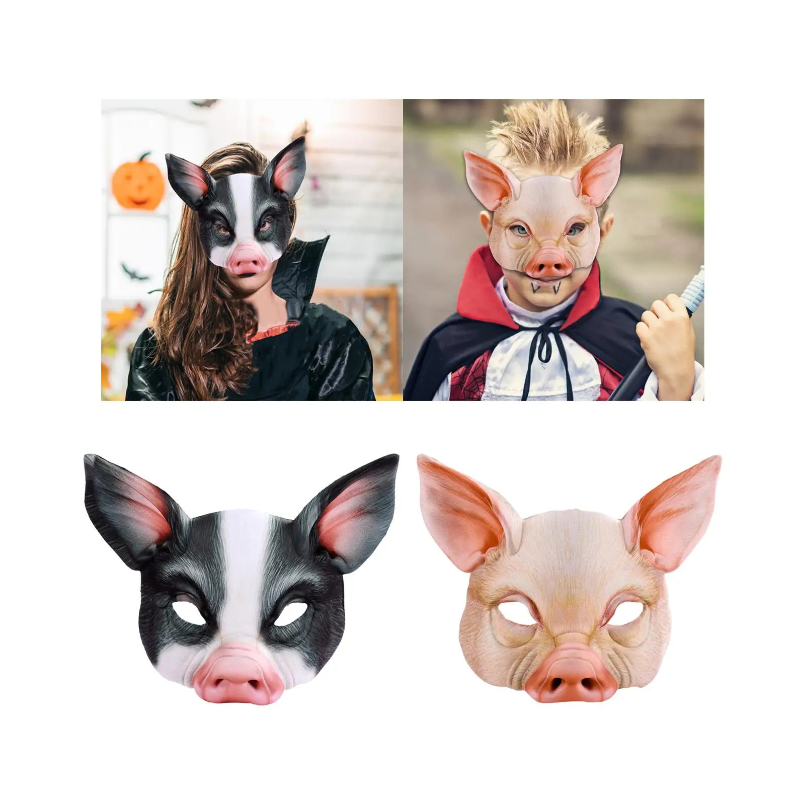 

Half Face Animal Mask Cosplay Decor for Stage Performance Festival Carnival