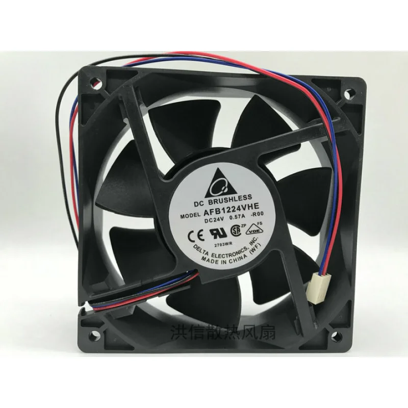 

Вентилятор охлаждения инвертора S+ Delta AFB1224VHE-R00 12038 24V 0.57A 12CM