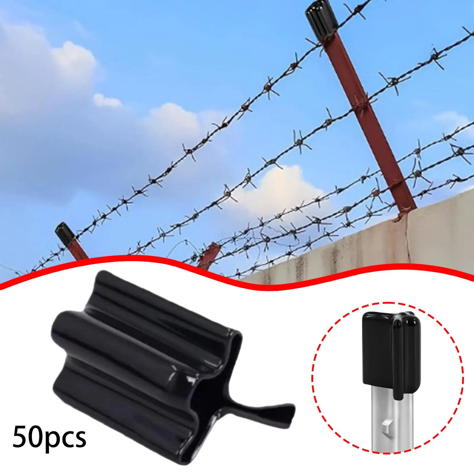 

50 Pieces T Post Caps Soft Protective End Cap Easy Installation Accessories