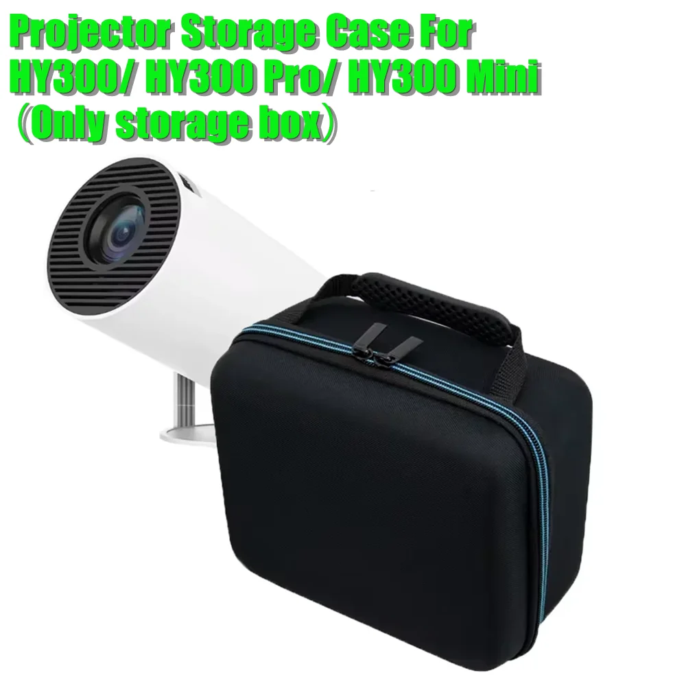 

Projector Storage Case For HY300 Pro Mini Travel Carrying Box Zipper Protection Handle Bag For Outdoor projector Accessories