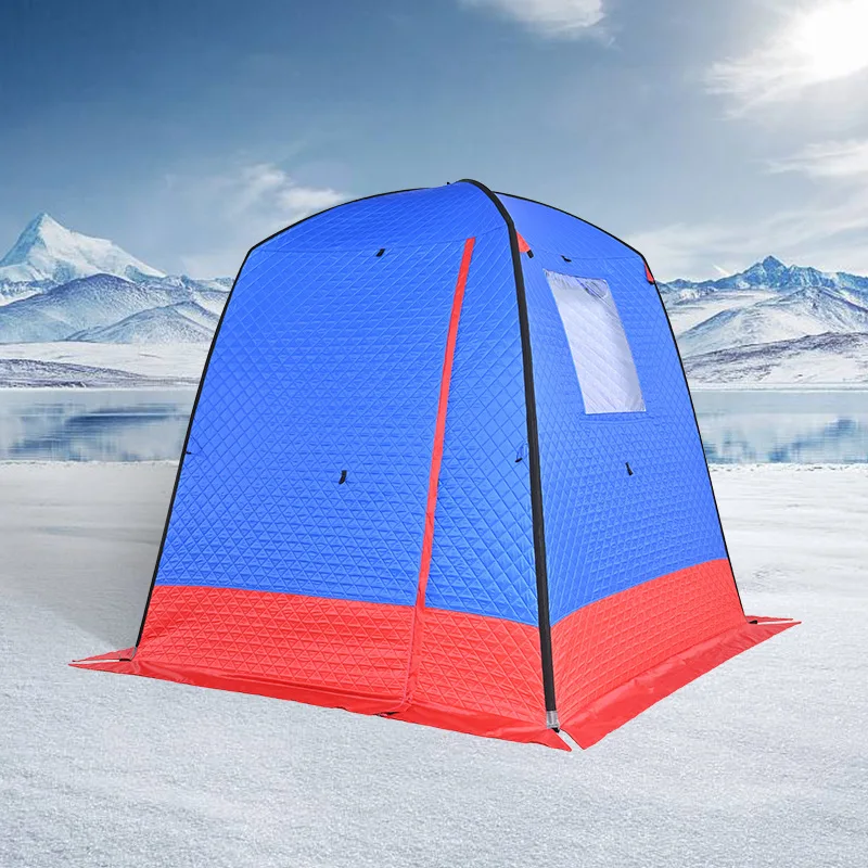 Winter Fishing Tent, Thickened Automatic Quick Opening, Warm Glamping Shelter for Autumn Winter Outdoor Camping Use