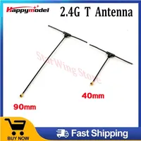 Happymodel 2.4G T Omnidirectional Antenna 40MM/90MM For ELRS EP1 EP2 Receiver IPEX/IPX/U.FL TBS Tracer