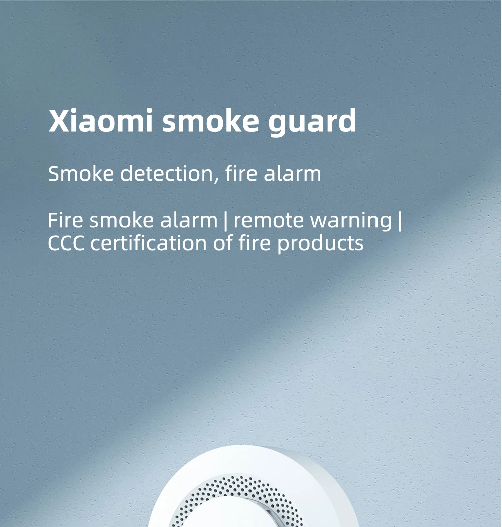 90% New Xiaomi Mijia Smart Smoke Detector Zigbee compatible Fire Alarm Monitor Remote Control Sound Alert Sensor No Box