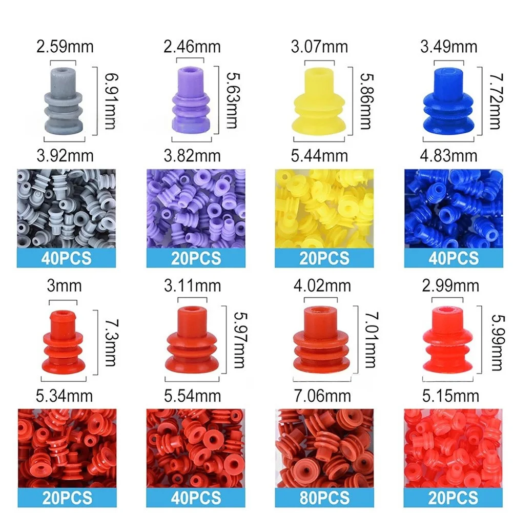 Connector Pins Set Automotive Connector Pins Electrical Connections Easy Installation Tool High-Precision Copper Plating