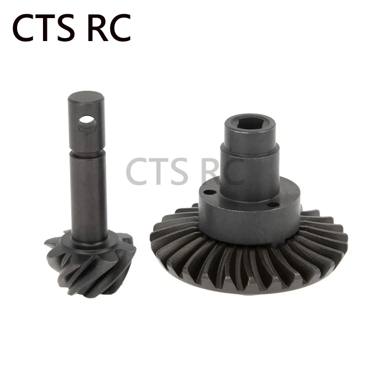 Roda Gigi Bevel Loker Balap 8/24/27/30T Roda Gigi Bevel Spiral Baja Roda Gigi Poros Belakang Depan untuk Axial SCX10 II III Capr