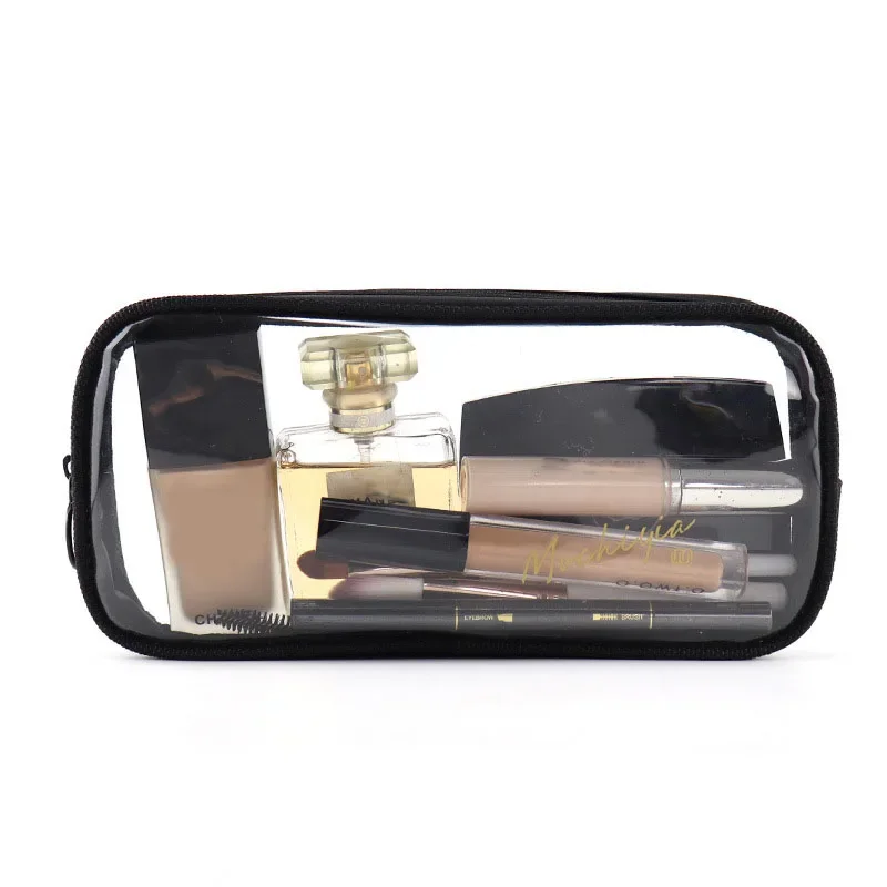 1PCS Clear Makeup Cosmetic Bag Portable Travel Toiletry Pouch Transparent Waterproof Pouch Storage Home Travel Wash Kit Case