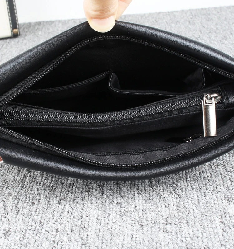 

Повседневная кожаная сумка для мужчин, мягкая сумка для хранения монет из искусственной кожи для мобильного телефона, модная ручная сумка Busin OL Sle Square...