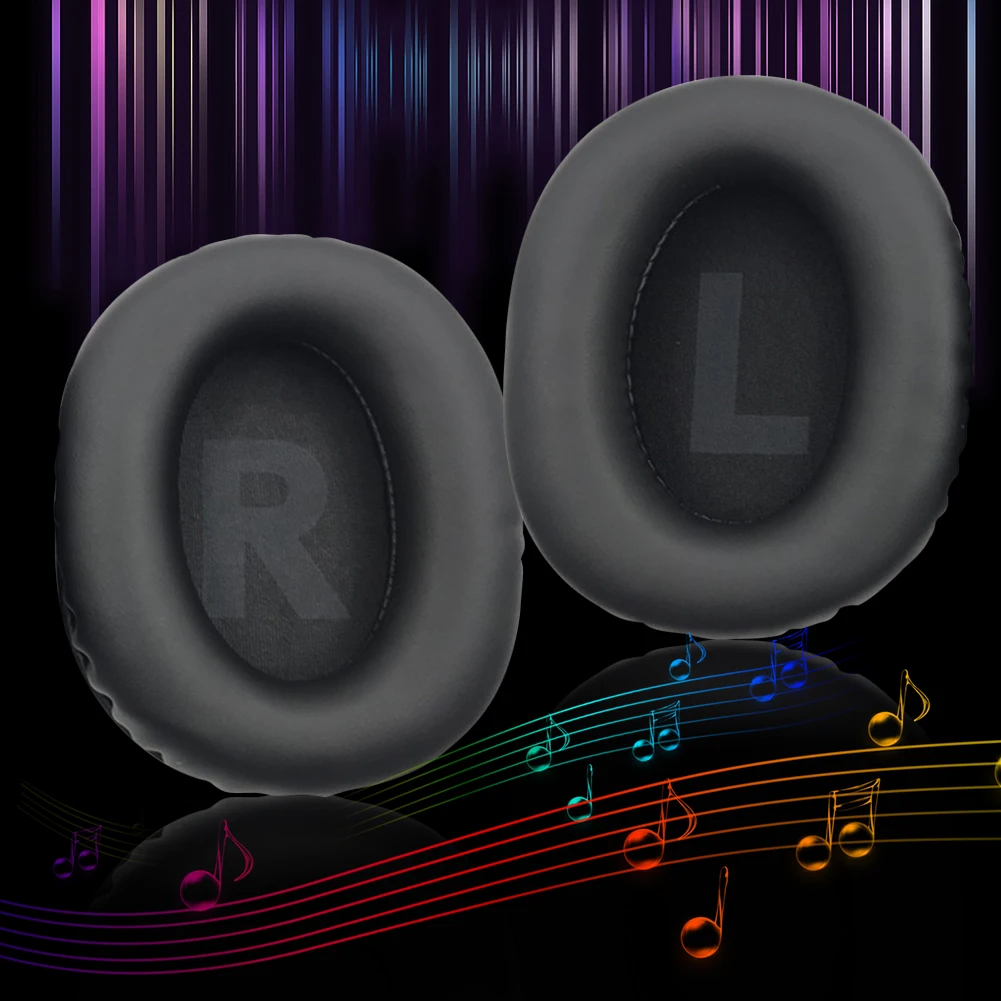 1 쌍 교체 용 이어 쿠션 커버 Corsair HS80 RGB 헤드폰 용 고밀도 소음 차단 폼 헤드셋 이어 쿠션