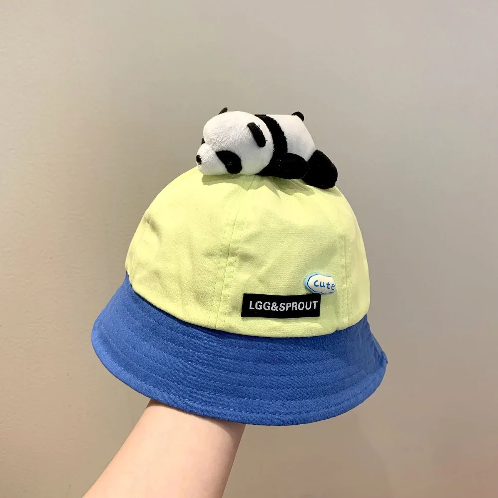 

Spring Summer Cute Panda Bucket Hat Baby Outdoor Fisherman Cap Children Boys Girls Sun Hat for Kids