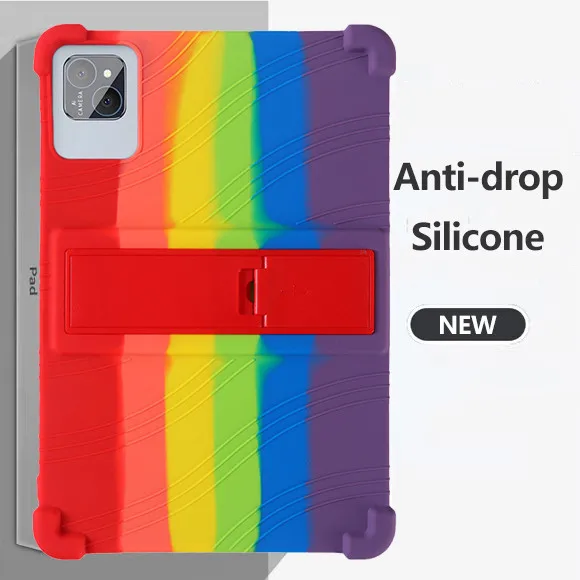 

Soft Silicone Tablet Case For Pritom Tab 11 10.1 inch Adjustable Stand Protective Cover For Pritom Tab 12 10.1 inch