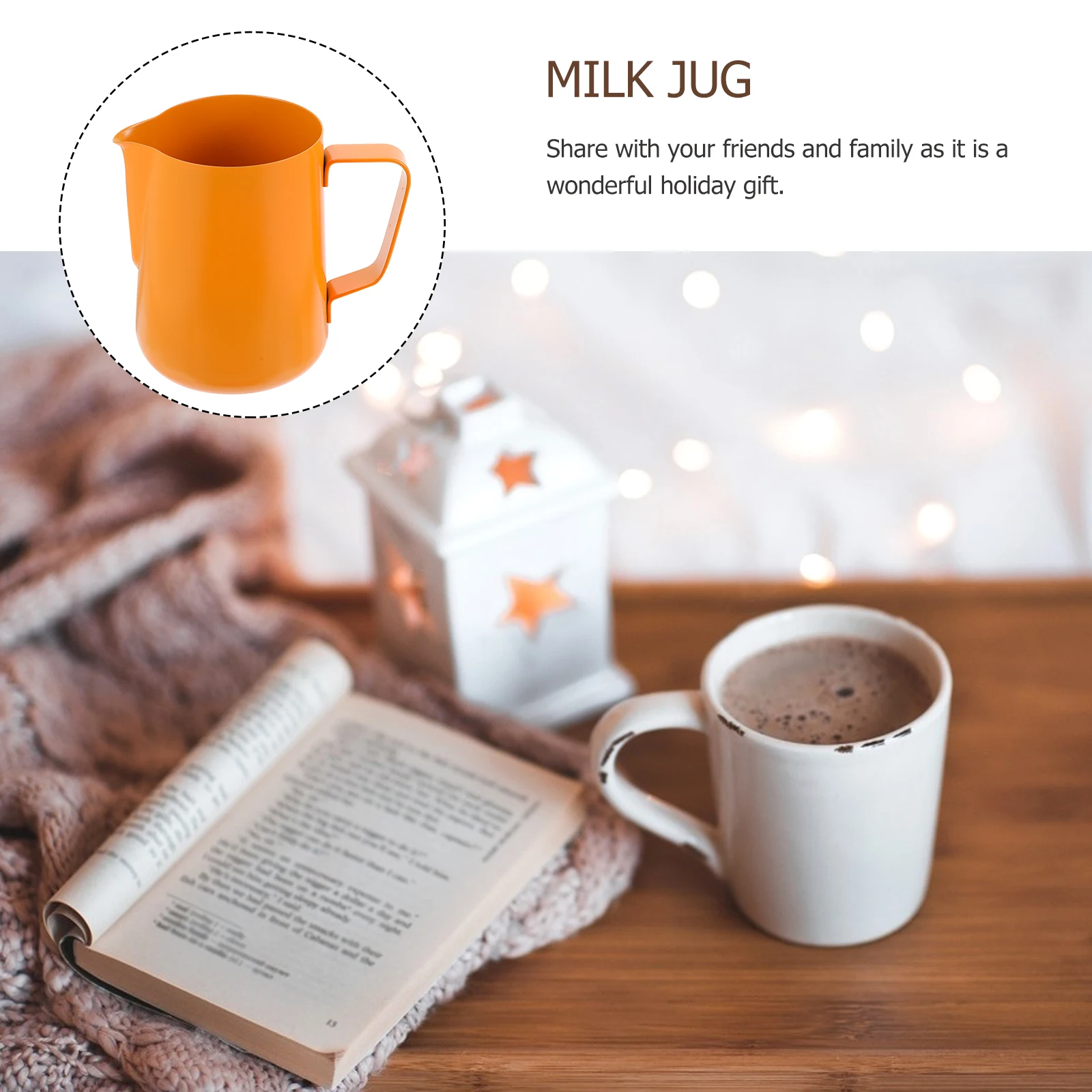 

Stainless Steel Milk Frothing Pitcher Coffee Steaming Jug Espresso Latte Art Cup Home Kitchen Bar Use Gift