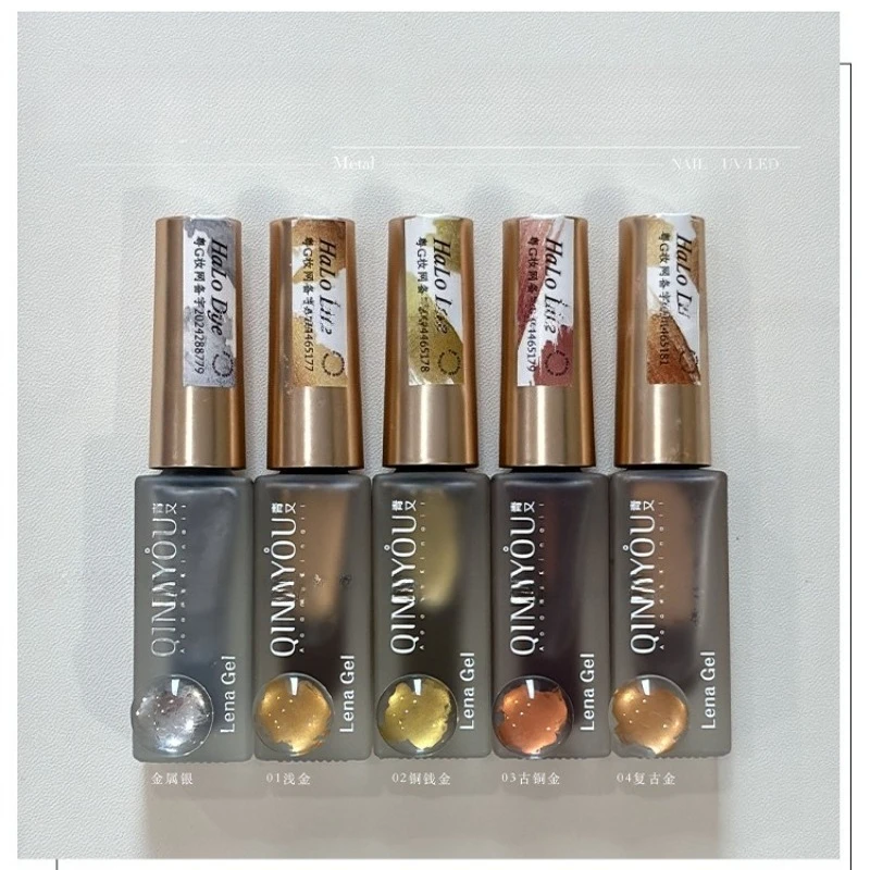 TPO FREE 10ml Metal Blooming Marble Watercolor Ink Air Dry Spreading Effect Lacquer Blossom Nail Gel Varnish Manicure 5 Colors