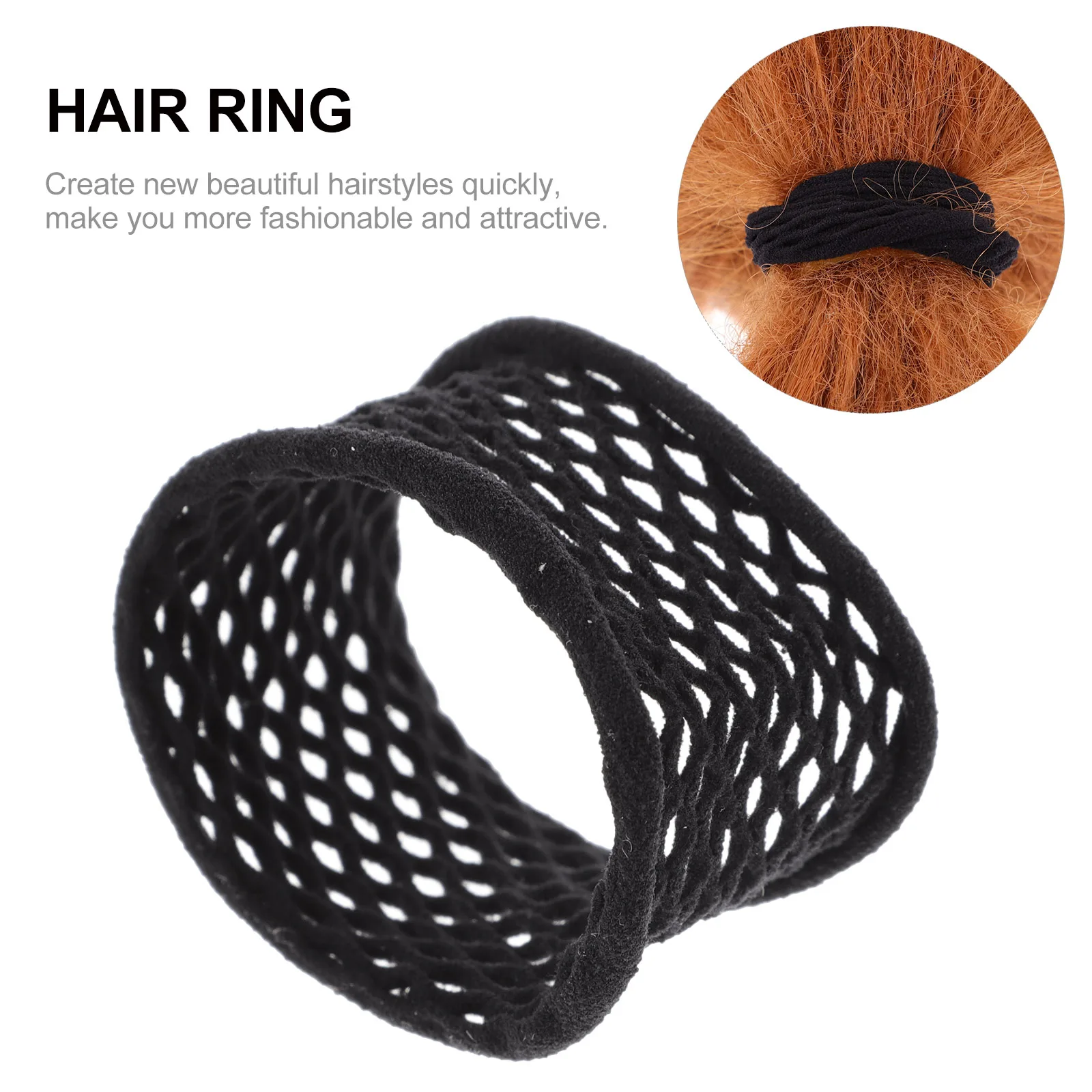 

20pcs Black Hair Scrunchies Wide Edge Elastic Ties No Damage Ponytail Holders Fashion Accessories for Women Girls