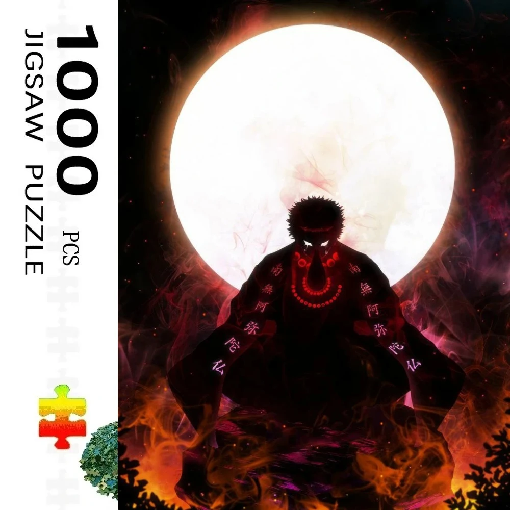 

1000 деталей японской аниме-пазл-головоломки «Истребитель демонов» для домашнего декора, игры-головоломки для взрослых, семейные развлечения, напольные пазлы, развивающие игрушки для детей