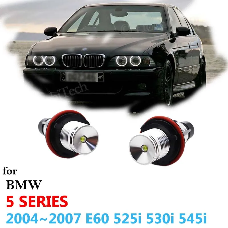 For BMW E60 525i 525xi 530i 530xi 545i 550i 2004 ~ 2007 E87 E39 E61 E83 E53 20W LED Angel Eyes  Ring Marker Light Bulbs Lamp