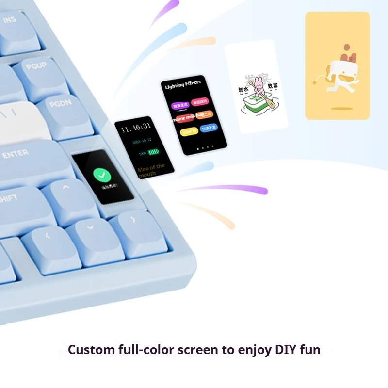 Ndnh Nd75lp Aluminium CNC Mechanisch toetsenbord met lage as Draadloos Bluetooth Tri-modus Aangepaste Rgb Quick Release Handondersteuning