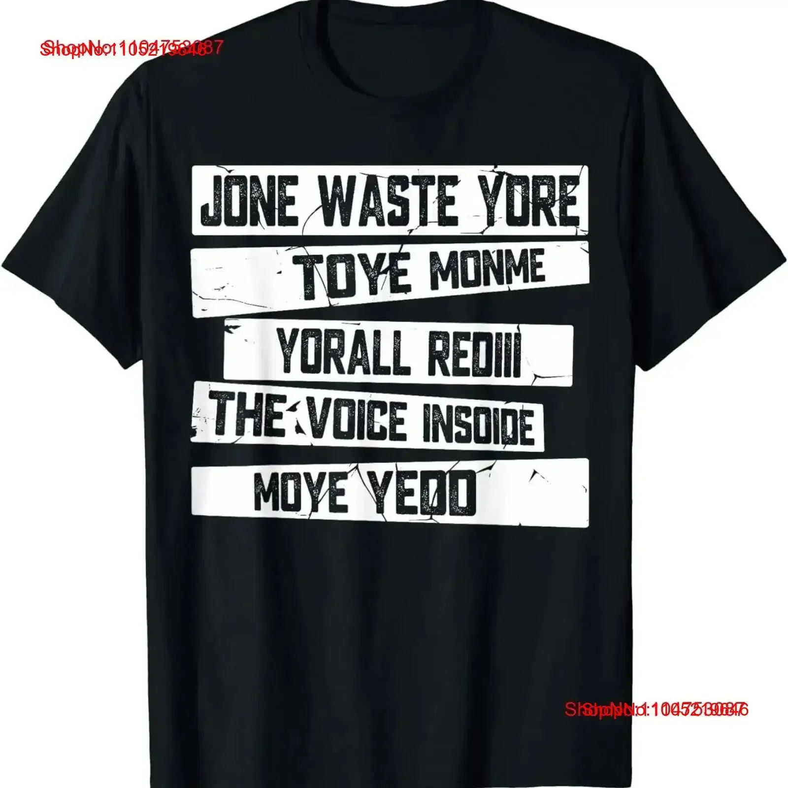 Jone Waste Yore Toye Monme Yorall Rediii T Shirt vintage Washed Top For Everyday Wear fashion Stylish Versatile Stretched