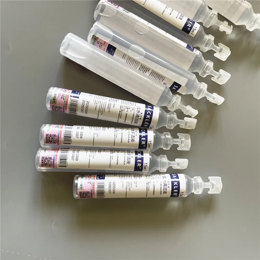 

10 шт., 15 мл, хлорид натрия, физиологический соль для татуировки, 0,9, точечный разбавленный раствор для чистки соленой воды