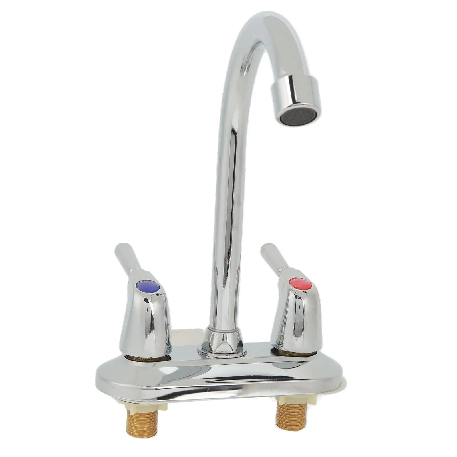 Rotatable Body for kitchen Basin Mixer Tap Quiet Silver Rustproof Design Soft Water Discharge Deck  Faucet