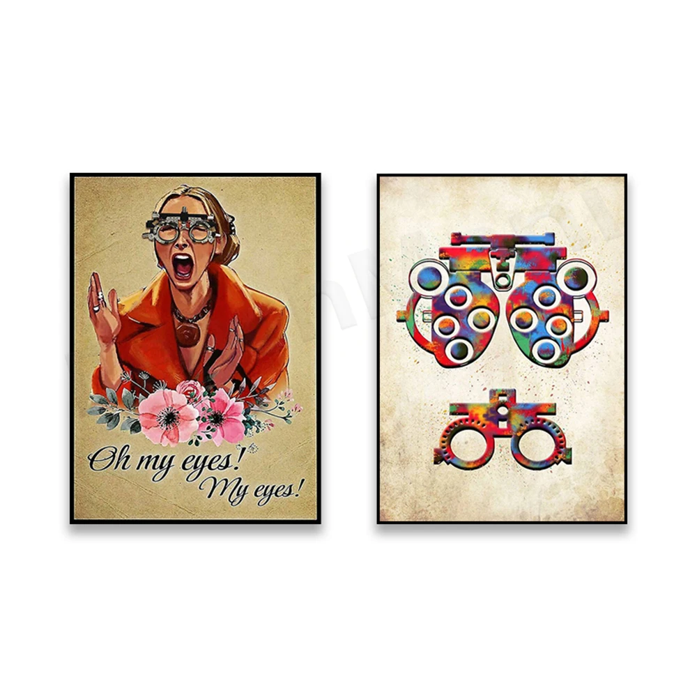 Oh My Eyes Optometrist Poster, Eye Doctor Eye Exam Poster, Glasses Art, Optometry Art, Oh My Eyes Meme, Funny Eye Doctor Gifts