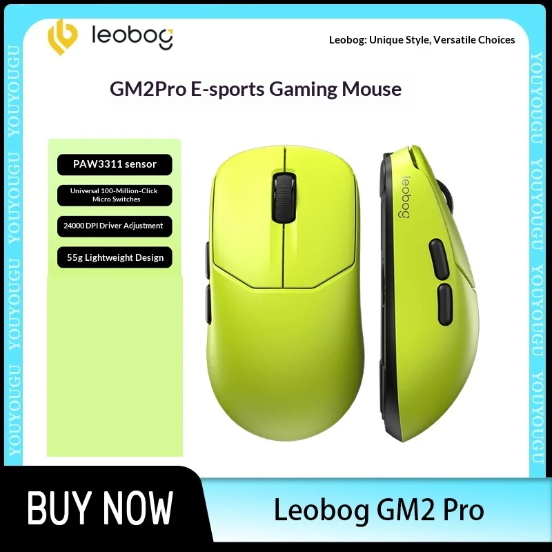 

Беспроводная мышь LEOBOG GM2 Pro Bluetooth, 3 режима, легкая, с низкой задержкой, для геймеров, 500 мАч, для FPS, ESGO, Valorant, подарок