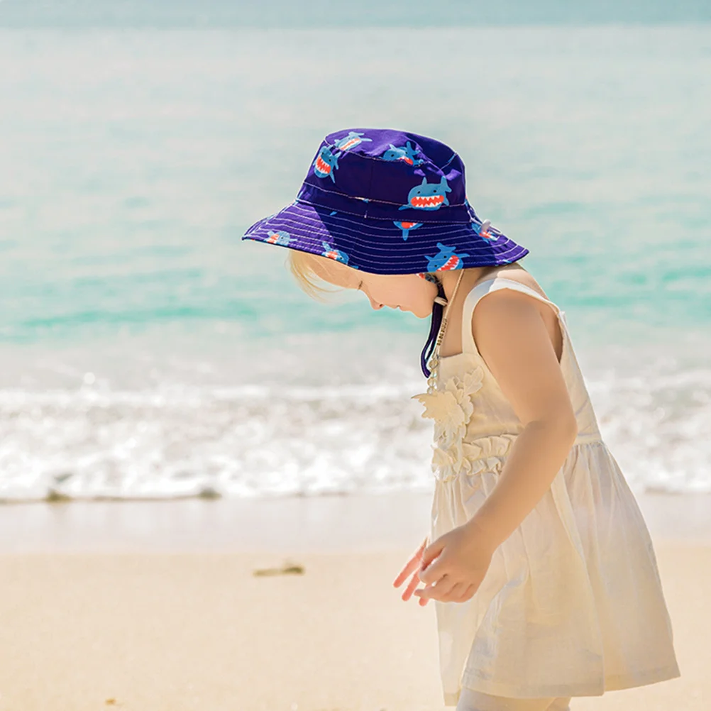 

Animal Printed Bucket Hat Cotton Sunscreen Wide Brim Hat Sun Caps Foldable Toddler Caps Kids Accessories