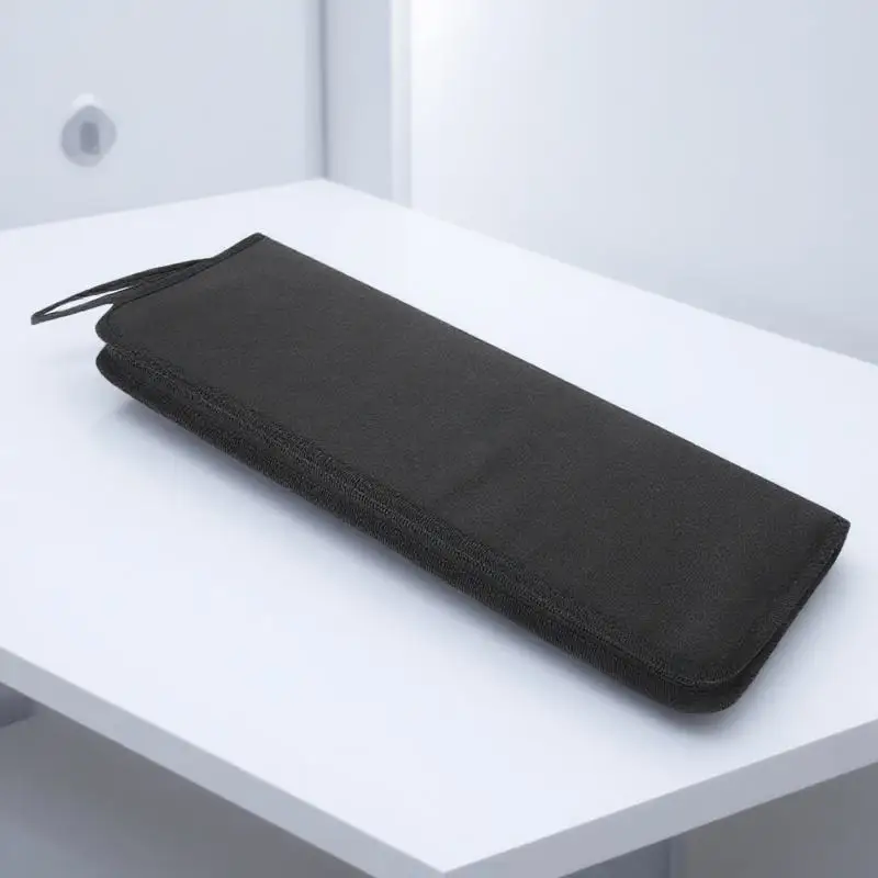 

1pc Paint Brush Rollup Canvas Pouch Storage Holder Durable Sturdy Breathable Art Brush Organizer Gift For Artists