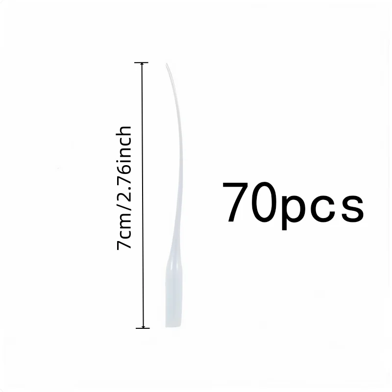 70 pcs Extended Nozzle Droppers, Precise Flow Control for Lab Micro Dispensing, Leak Proof Design great for Craft Projects
