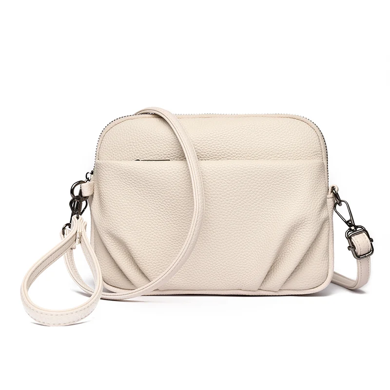 100% Genuine Leather Tote Bag Cowhide Luxury Handbags Women Bags Designer Ladies Shoulder Crossbody Bags Commuting Messenger Sac