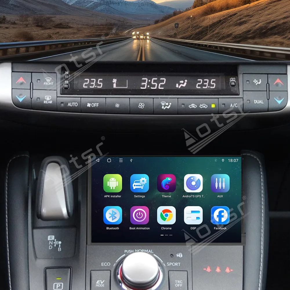 7 Inch Android 13 For Lexus CT200h 2012-2020 display Gps Navigation Carplay reverse camera Car Radio HD Touch screen Stereo Auto